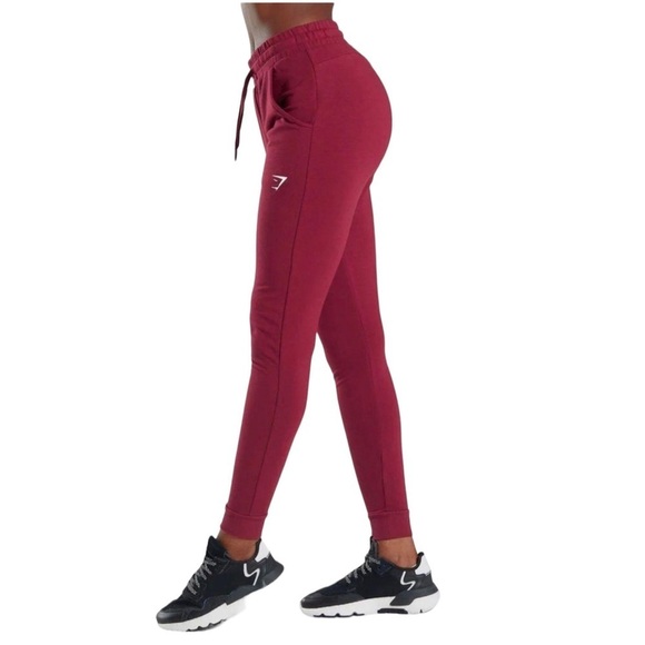 GymShark Women’s Pippa Burgundy Training Joggers - Picture 3 of 6